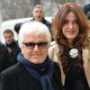 Marc Cerrone et sa femme Jill au défilé de mode "Chanel", collection prêt-à-porter automne-hiver 2015/2016, à Paris. Le 10 mars 2015