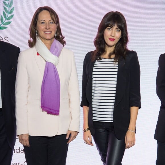 Exclusif - Ségolène Royal (présidente du jury), Nolwenn Leroy - Cérémonie de remise des "Trophées Europe 1 de l'environnement" au Pavillon d'Armenonville à Paris, le 21 décembre 2015.