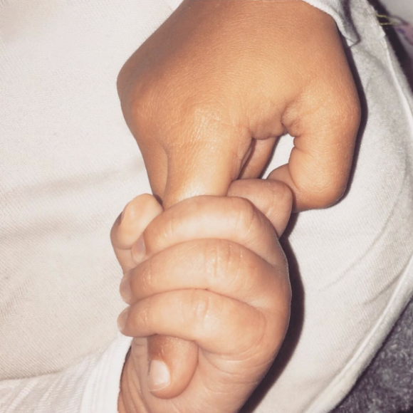 Saint West et North West, les enfants de Kim Kardashian en janvier 2016.