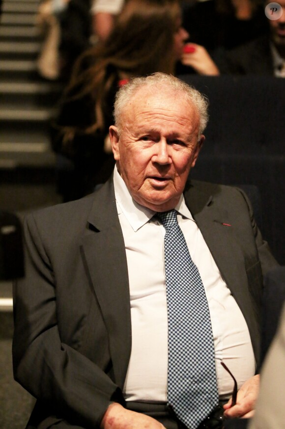 Philippe Bouvard - People à la premiére représentation de Charles Aznavour au Palais des Sports à Paris le 15 septembre 2015.