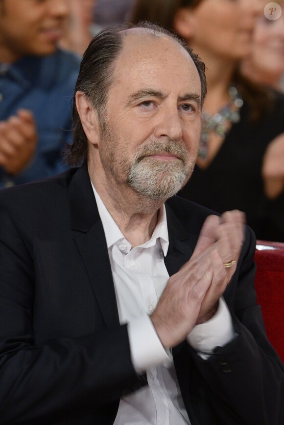 Michel Delpech, dans l'émission Vivement dimanche à Paris le 15 octobre 2014.