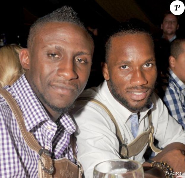 Didier Drogba et Steve Gohouri à l'Oktoberfest de Munich le 3 octobre 2011