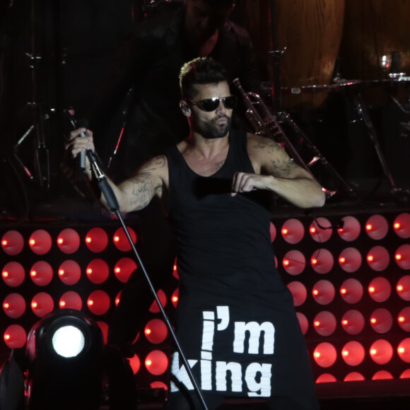 Ricky Martin en concert à Hermosillo au Mexique le 27 décembre 2014