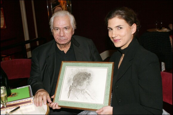 Michel Galabru et sa fille Emmanuelle à Paris en octobre 2004.