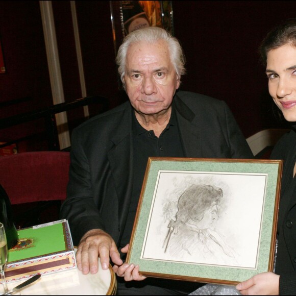Michel Galabru et sa fille Emmanuelle à Paris en octobre 2004.