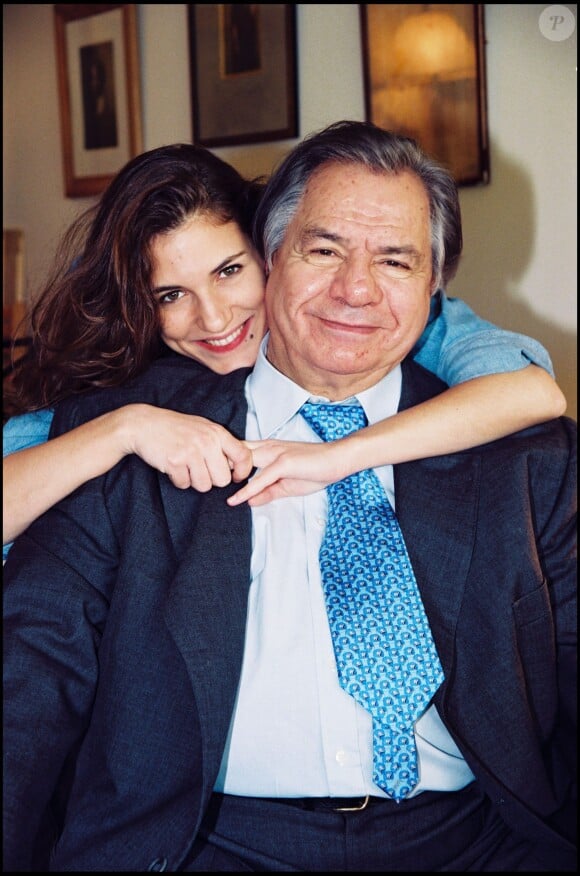 Michel Galabru et sa fille Emmanuelle en 1998.