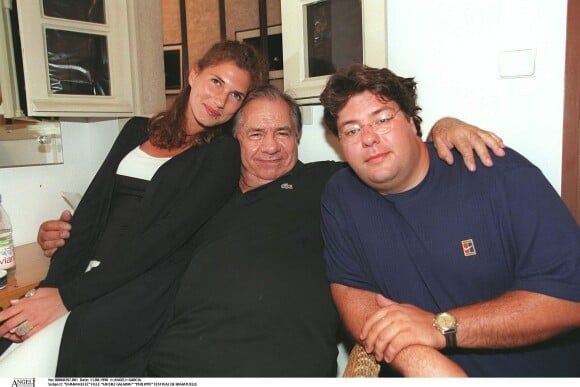 Michel Galabru et sa fille Emmanuelle et son fils Philippe à Ramatuelle en 1998.