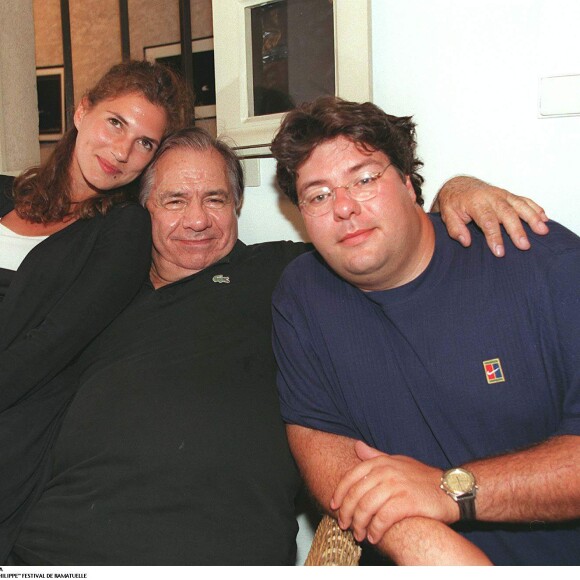 Michel Galabru et sa fille Emmanuelle et son fils Philippe à Ramatuelle en 1998.