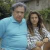 Archives - Michel Galabru et sa fille Emmanuelle à Malaucène en juillet 1988.