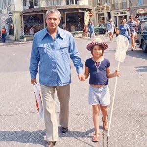 Michel Galabru avec son fils Philippe à Saint Tropez en 1978