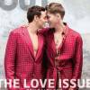 Tom Daley et Dustin Lance Black en couverture de OUT magazine, Love Issue. Février 2016