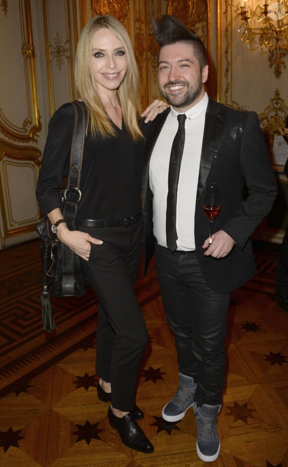 Tonya Kinzinger et Chris Marques - Soirée de prestige à l'hôtel Marcel Dassault Pour "Autistes sans Frontières" à Paris le 16 avril 2015. 