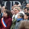Laeticia Hallyday lors de l'hommage rendu aux victimes des attentats de janvier et de novembre 2015, place de la République à Paris, le 10 janvier 2016. ©Lionel Urman/Bestimage
