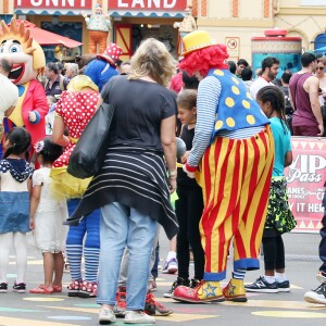 Exclusif - Seal avec ses Leni, Henry, Lou et Johan au Luna Park de Sydney le 3 janvier 2016