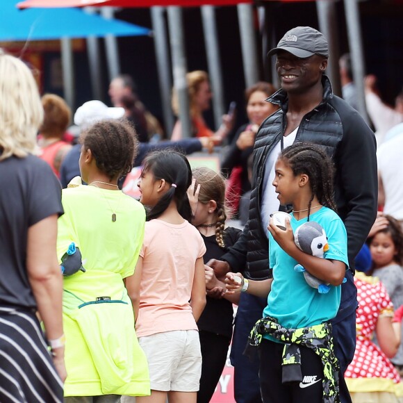 Exclusif - Seal avec ses Leni, Henry, Lou et Johan au Luna Park de Sydney le 3 janvier 2016