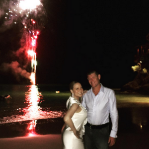 Mariah Carey et son amoureux James Packer. Photo postée sur le compte Instagram de la chanteuse au mois de janvier 2016.