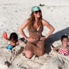 Mariah Carey savoure ses vacances sur une plage de St-Barth avec les jumeaux Monroe et Moroccan. Photo postée sur le compte Instagram de la chanteuse au mois de janvier 2016.