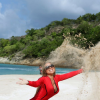 Mariah Carey savoure ses vacances sur une plage de St-Barth. Photo postée sur le compte Instagram de la chanteuse au mois de janvier 2016.