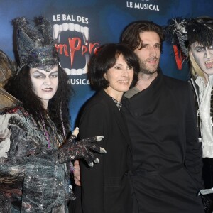Marie-Claude Pietragalla et son compagnon Julien Derouault - Générale de la comédie musicale "Le Bal des Vampires" au Théâtre Mogador à Paris, le 16 octobre 2014.