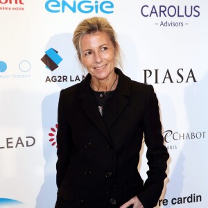 Claire Chazal - Dîner LINK pour AIDES 2015 à l'Espace Vendôme à Paris le 7 décembre 2015. © Dominique Jacovides / Bestimage