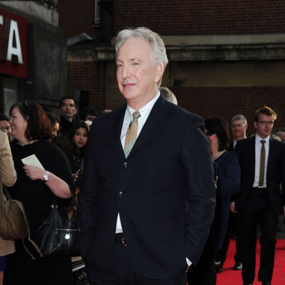 Alan Rickman à la première de "A Little Chaos" à Londres, le 13 avril 2015