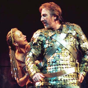 Alan Rickman et Helen Mirren dans Antoine et Cléopâtre à Londres en 1998