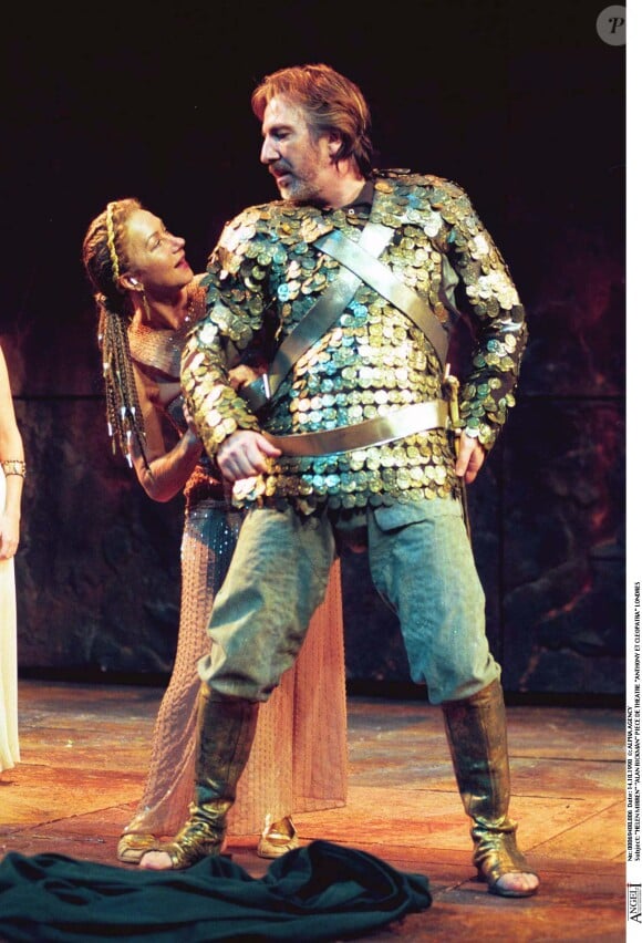 Alan Rickman et Helen Mirren dans Antoine et Cléopâtre à Londres en 1998