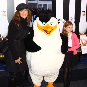 Brooke Shields et sa fille Rowan - Première du film "Penguins of Madagascar" à New York le 16 octobre 2014.