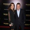 Brooke Shields, son mari Chris Henchy - Premiere du film "Anchorman 2 : The Legend Continues" a New York, le 15 décembre 2013.