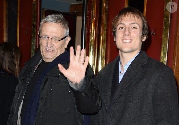 François Léotard et son fils Marc-Antoine - Avant-première du film "The Revenant" au Grand Rex à Paris, le 18 janvier 2016. -