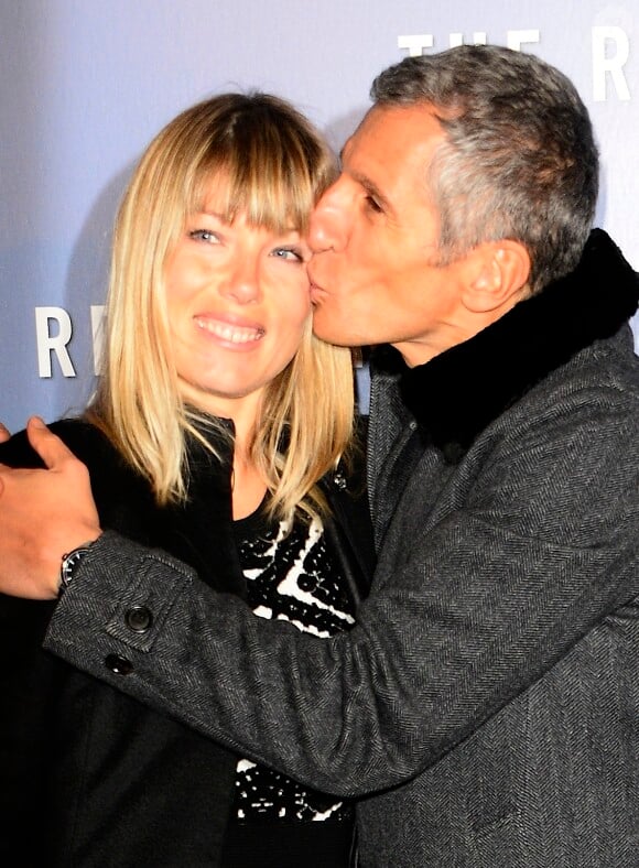 Nagui et sa femme Melanie Page - Avant-première du film "The Revenant" au Grand Rex à Paris, le 18 janvier 2016.