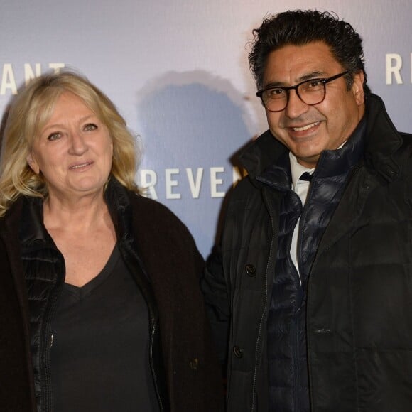 Charlotte de Turckheim et son mari Zaman Hachemi - Avant-première du film "The Revenant" au Grand Rex à Paris, le 18 janvier 2016.