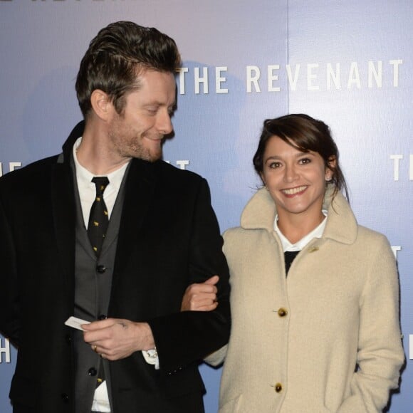 Emma De Caunes avec son mari Jamie Hewlett - Avant-première du film "The Revenant" au Grand Rex à Paris, le 18 janvier 2016.