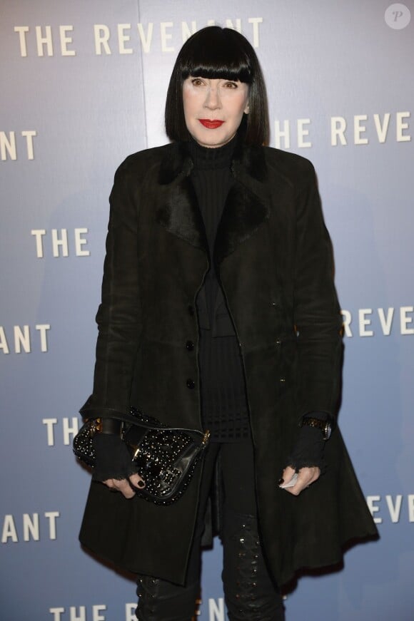 Chantal Thomass - Avant-première du film "The Revenant" au Grand Rex à Paris, le 18 janvier 2016.
