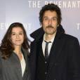 Vincent Elbaz et sa compagne Fanny Conquy - Avant-première du film "The Revenant" au Grand Rex à Paris, le 18 janvier 2016.
