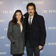 Vincent Elbaz et sa compagne Fanny Conquy - Avant-première du film "The Revenant" au Grand Rex à Paris, le 18 janvier 2016.