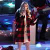 LeAnn Rimes chante à la cérémonie de Noël au "Rockefeller Center" à New York, le 3 décembre 2014