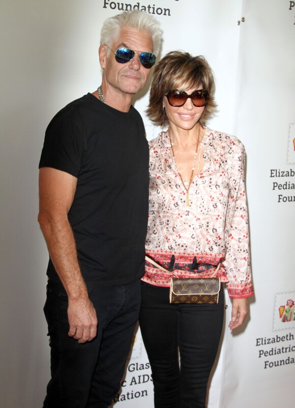 Harry Hamlin et sa femme Lisa Rinna - People à la 26ème soirée caritative «The Elizabeth Glaser Pediatric AIDS» à Los Angeles. Le 25 octobre 2015