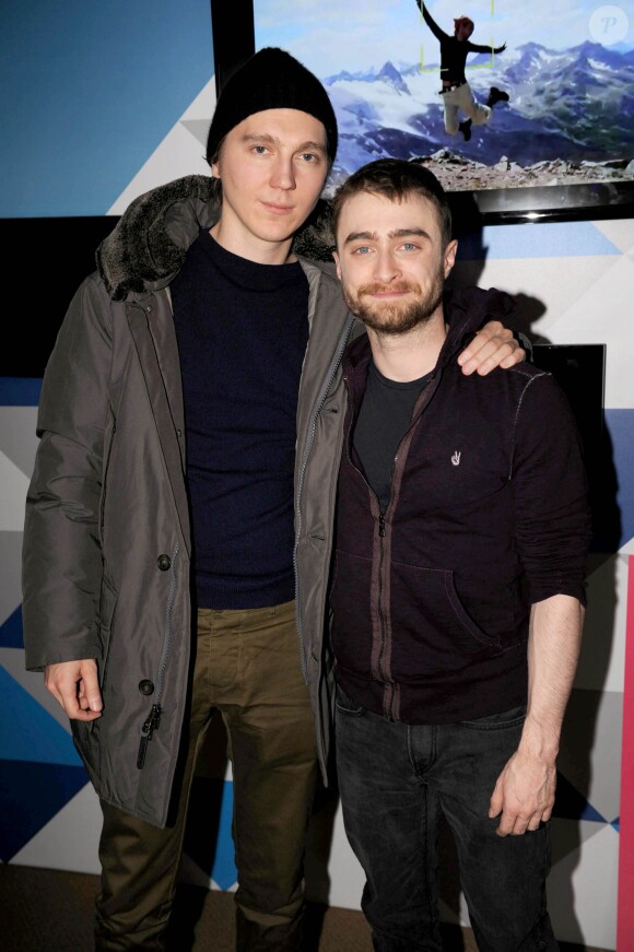 Paul Dano & Daniel Radcliffe au Sundance 364 Main Lounge à Salt Lake City, le 23 janvier 2016.