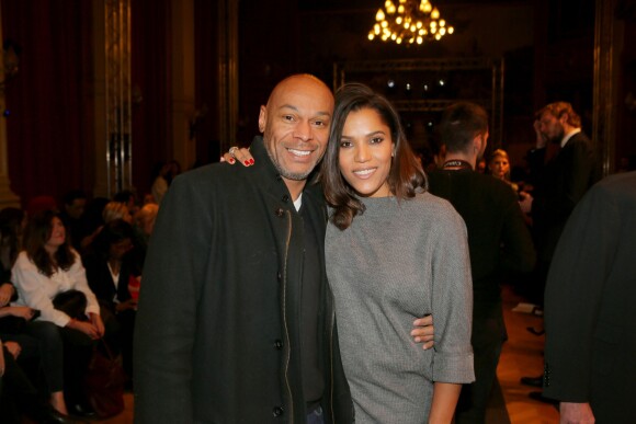 Denis Maréchal, Audrey Chauveau - People au défilé haute couture Dany Atrache printemps-été 2016 à la Mairie du 4e arrondissement à Paris, le 25 janvier 2016. © CVS/Veeren/Bestimage