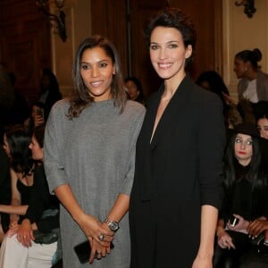 Audrey Chauveau, Linda Hardy - People au défilé haute couture Dany Atrache printemps-été 2016 à la Mairie du 4e arrondissement à Paris, le 25 janvier 2016. © CVS/Veeren/Bestimage