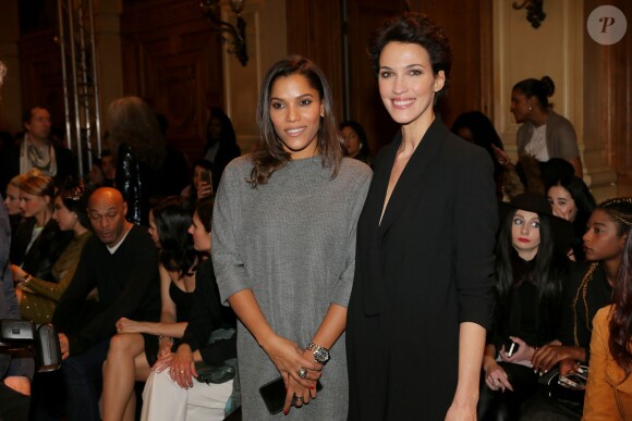 Audrey Chauveau, Linda Hardy - People au défilé haute couture Dany Atrache printemps-été 2016 à la Mairie du 4e arrondissement à Paris, le 25 janvier 2016. © CVS/Veeren/Bestimage