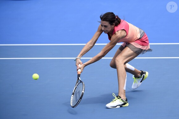 Marion Bartoli lors du tournoi des Légendes durant l'Open d'Australie à Melbourne, le 24 janvier 2016
