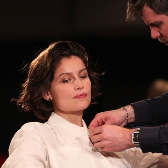 Laetitia Casta, actrice et réalisatrice, vice-présidente du Festival Premiers Plans à Angers le 25 janvier 2016.