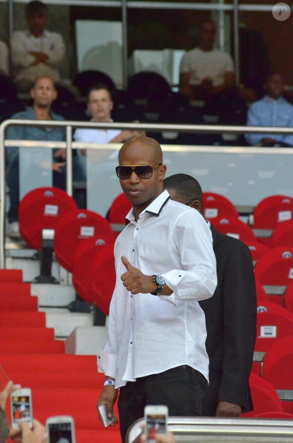 Rohff au Parc des Princes lors de la rencontre Paris Saint-Germain - Lorient le 11 août 2012 à Paris