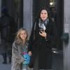 Courteney Cox et sa fille Coco à New York City, le 13 février 2012.