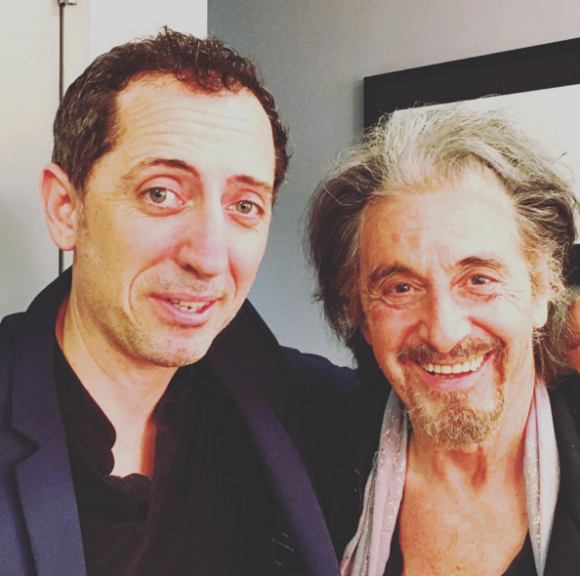 Gad Elmaleh pose avec Al Pacino (photo postée le 27 janvier 2016).