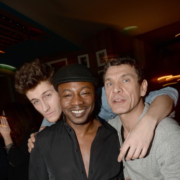 Exclusif -Jean-Baptiste Maunier, MC Solaar , Marc Lavoine à l'after-party du dernier concert des "Enfoirés" au Victoria 1836 à Paris le 25 janvier 2016 © Rachid Bellak