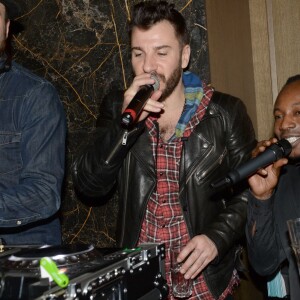 Exclusif - Michaël Youn et MC Solaar à l'after-party du dernier concert des "Enfoirés" au Victoria 1836 à Paris le 25 janvier 2016 © Rachid Bellak