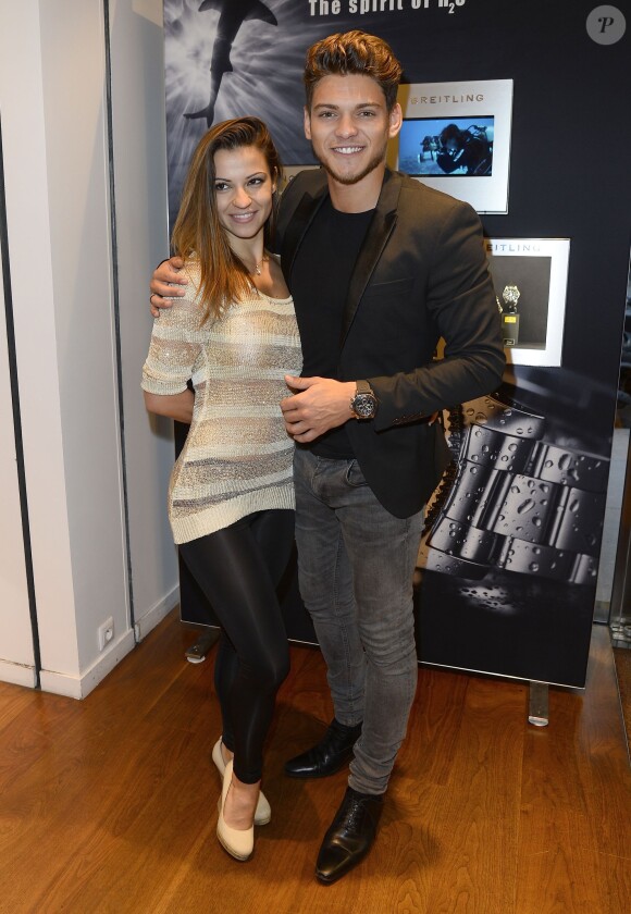 Exclusif - Denitsa Ikonomova et Rayane Bensetti - Cocktail à l'occasion du lancement du modèle Breitling "Superocean ll" à Paris le 18 juin 2015.
